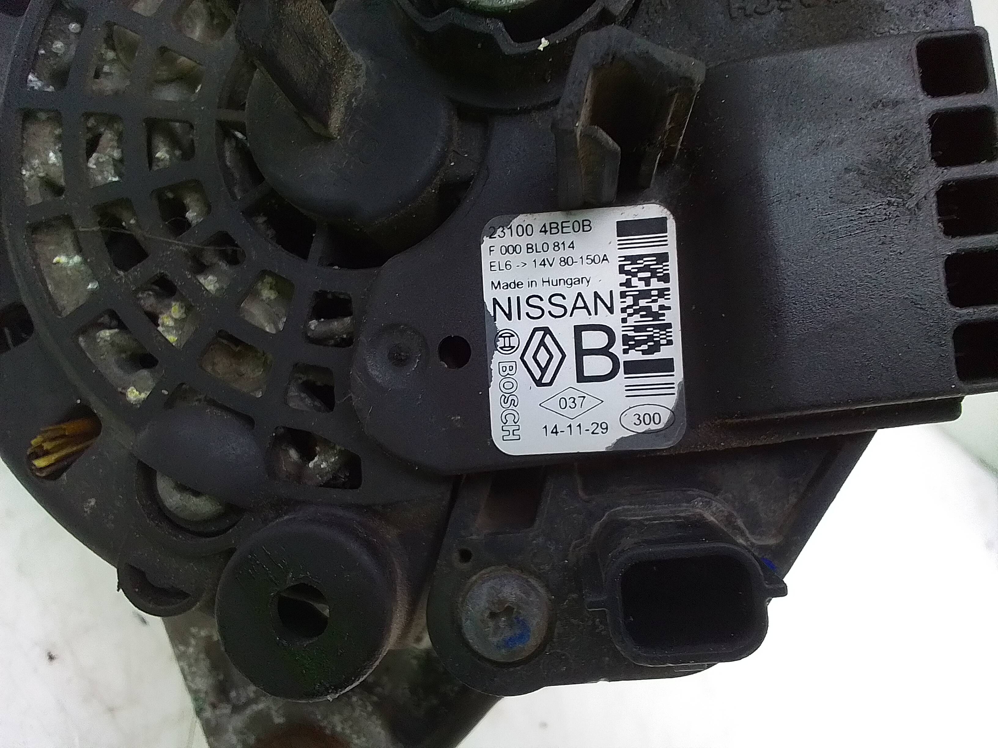 Alternador nissan qashqai ii (j11e)(2013->)