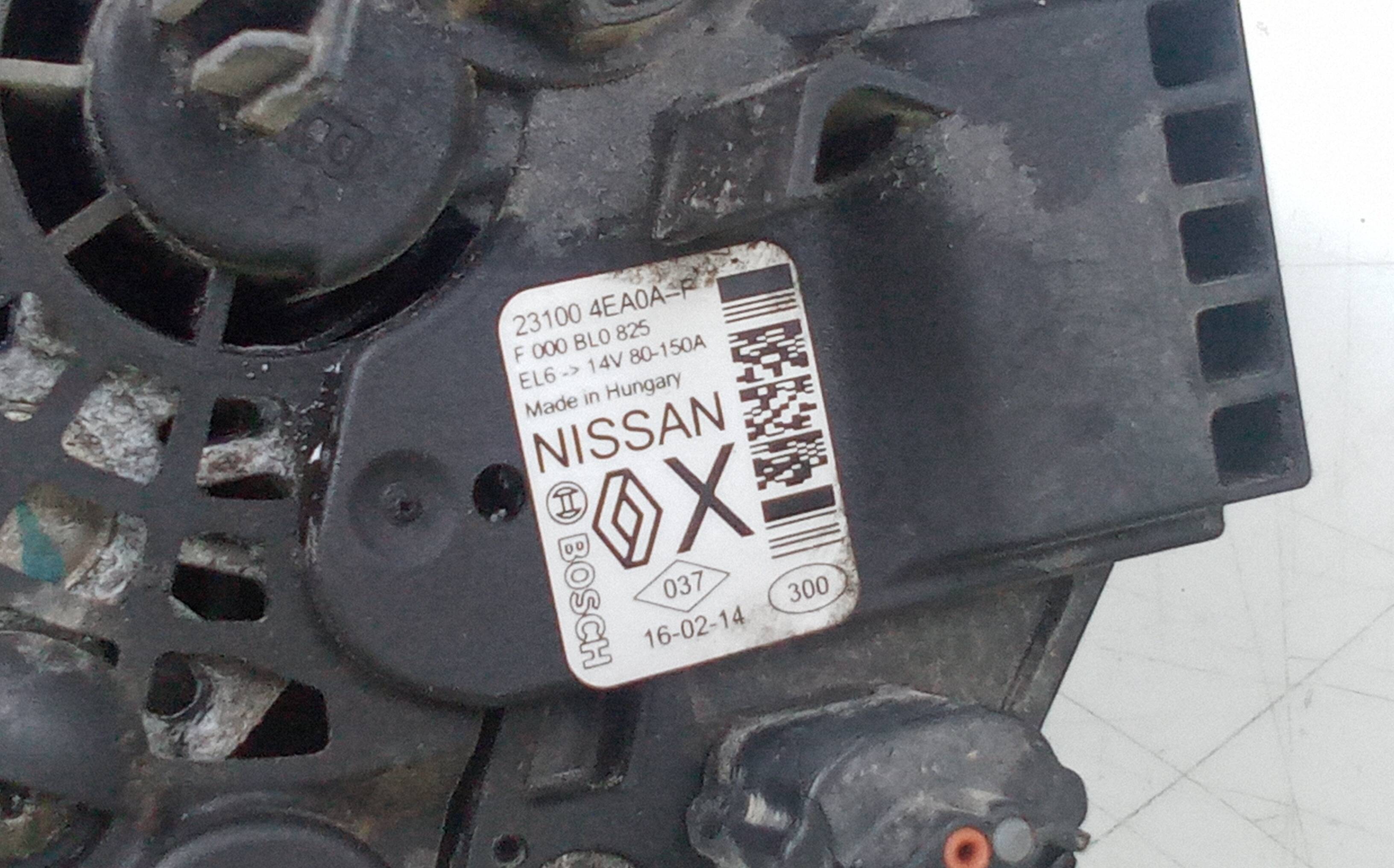 Alternador nissan qashqai ii (j11e)(2013->)