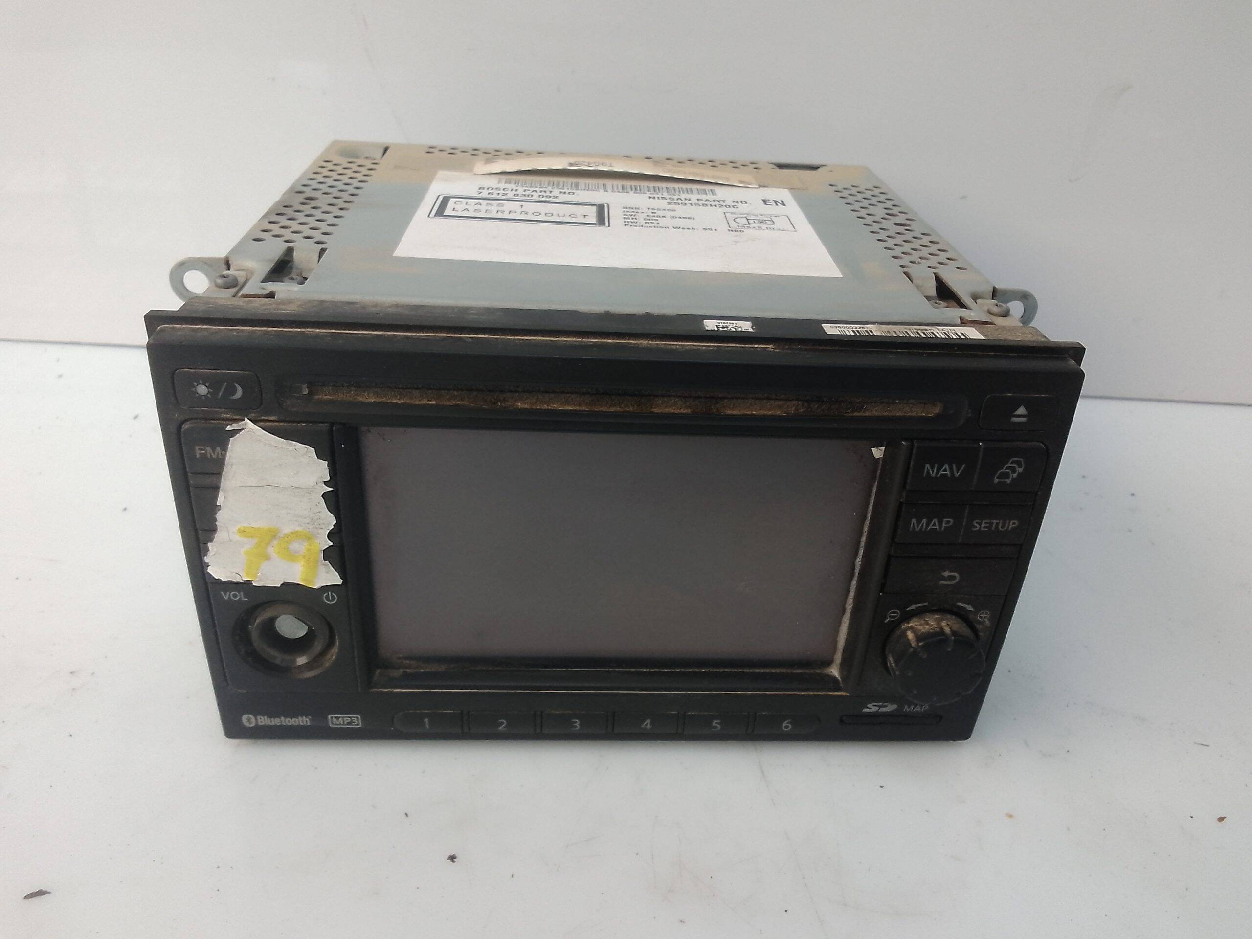 Sistema audio / radio cd nissan qashqai (j10)(01.2007->)